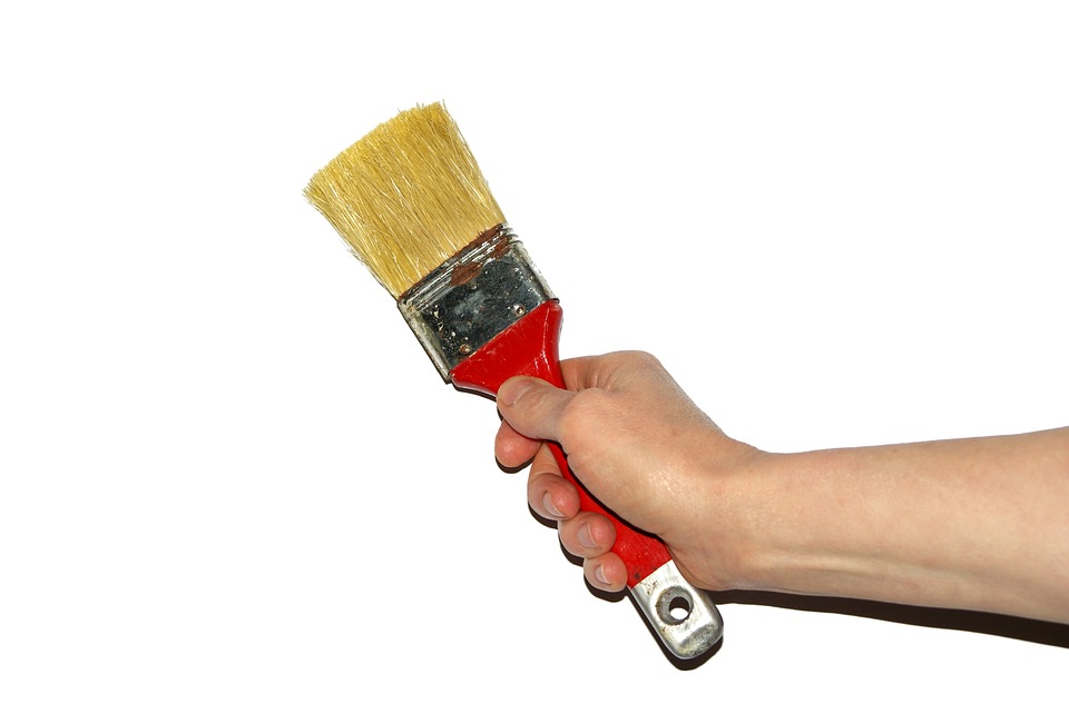 holding brush