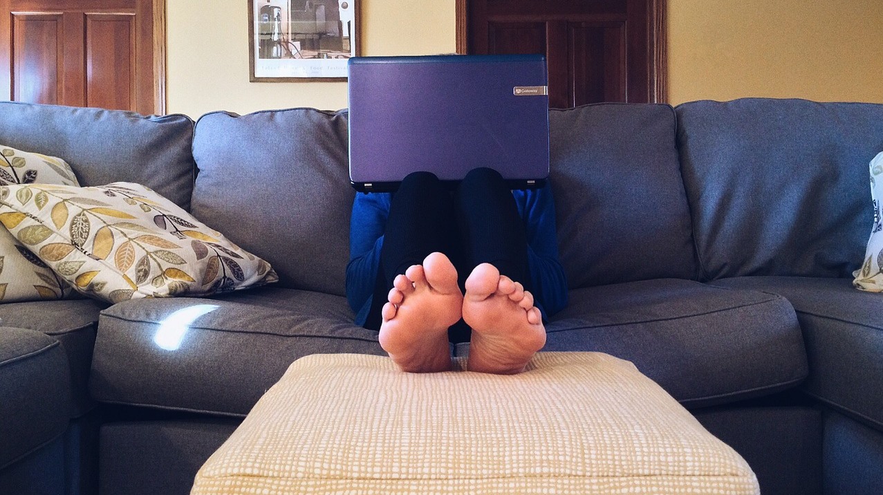 man on sofa
